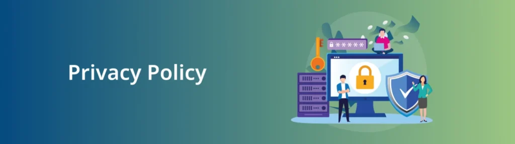 Privacy Policy page explaining user data protection, cookies, and website terms on Harvester Menus website